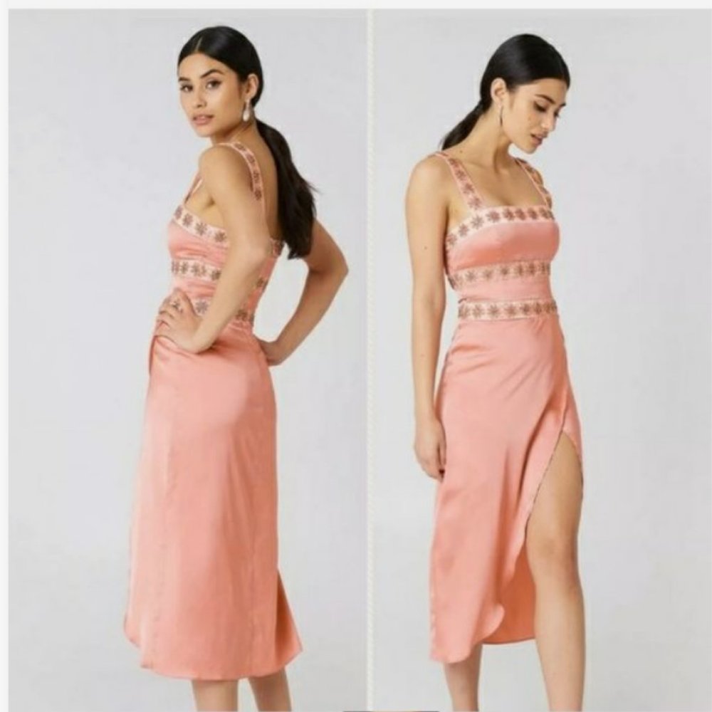 COPY - For Love and Lemons "Opal Beaded Midi Dress"